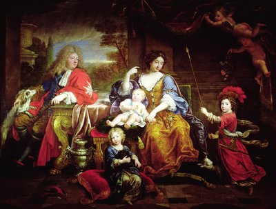 Der Grand Dauphin mit seiner Frau und seinen Kindern, 1687 von Pierre Mignard